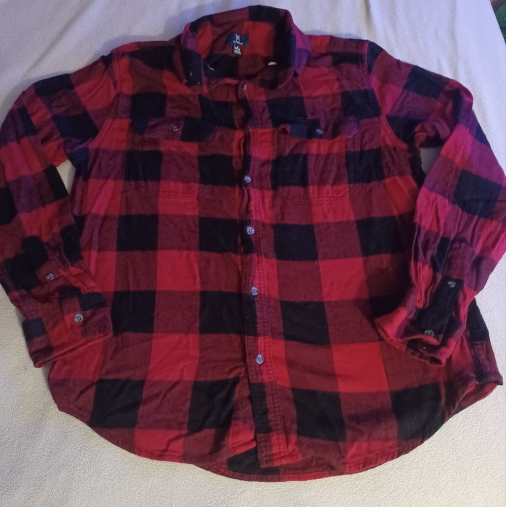George womens buffalo plaid flannel size medium soft